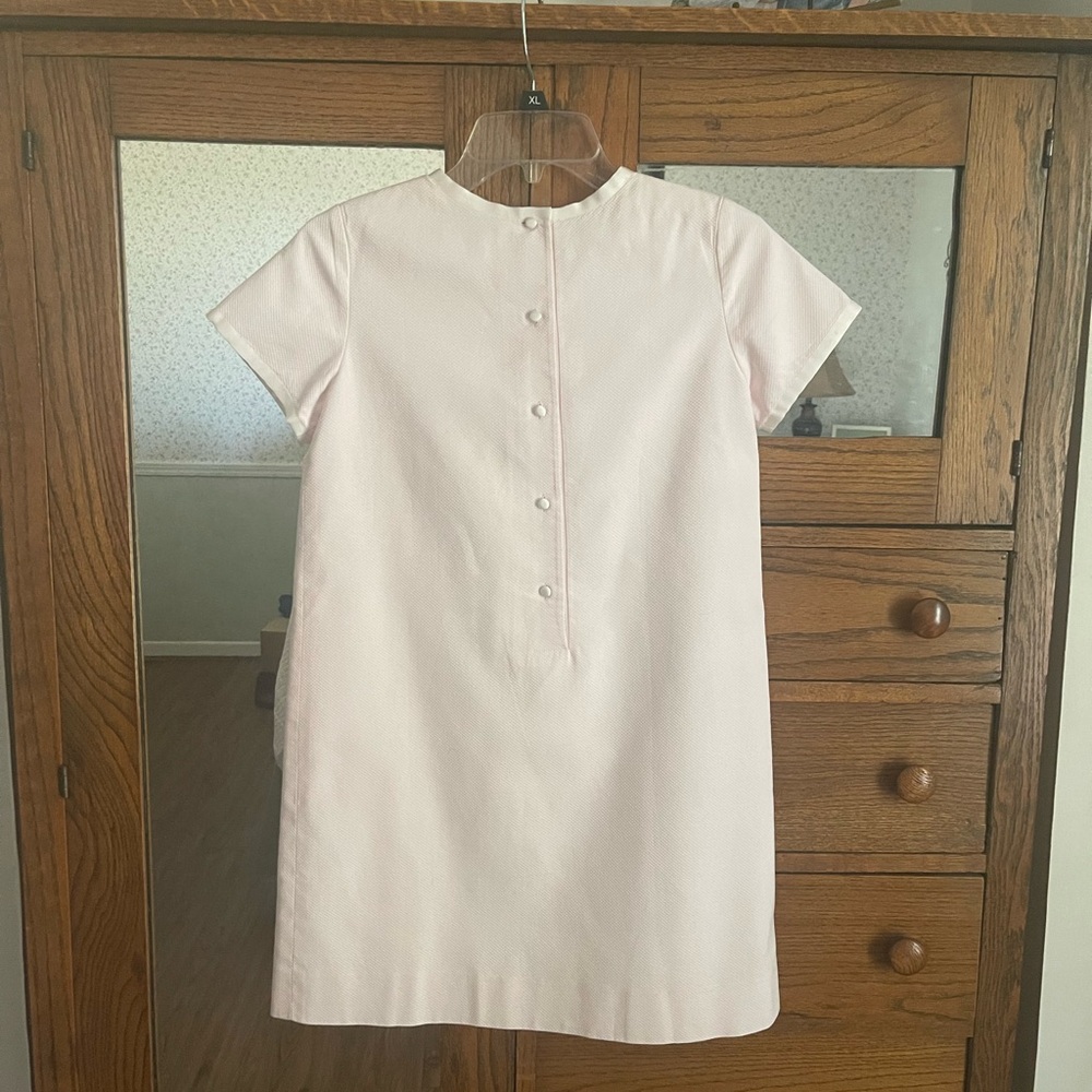 Brooks Brothers Light Pink Dress Trimmed With Ribbon - Picture 3 of 9